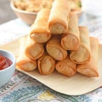 Image of Chicken Fried Rice Spring Rolls