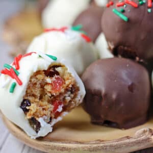 Image of Christmas Fruitcake Truffles