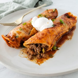 Image of Ground Beef Enchiladas