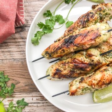 Image of Grilled Cilantro Lime Chicken Skewers