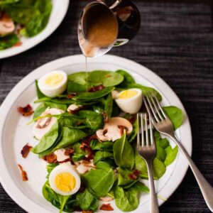 Image of Spinach Salad With Warm Bacon Dressing