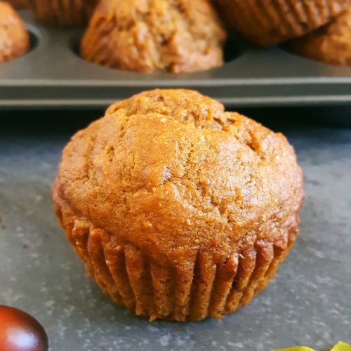 Image of Healthy Pumpkin Banana Muffins