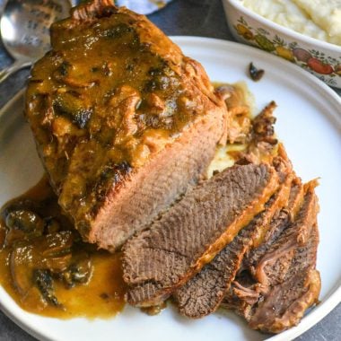 Image of Nonna's Tender Beef Pot Roast with Mushroom Gravy