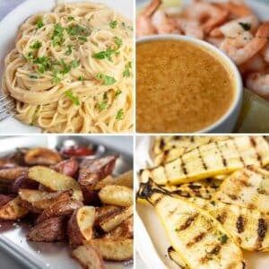 Image of What To Serve With Shrimp: Garlic Parmesan Angel Hair Pasta (+More Great Side
Dishes To Make!)