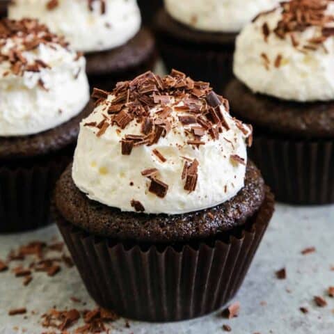 Image of Chocolate Cupcakes with Fluffy Marshmallow Buttercream