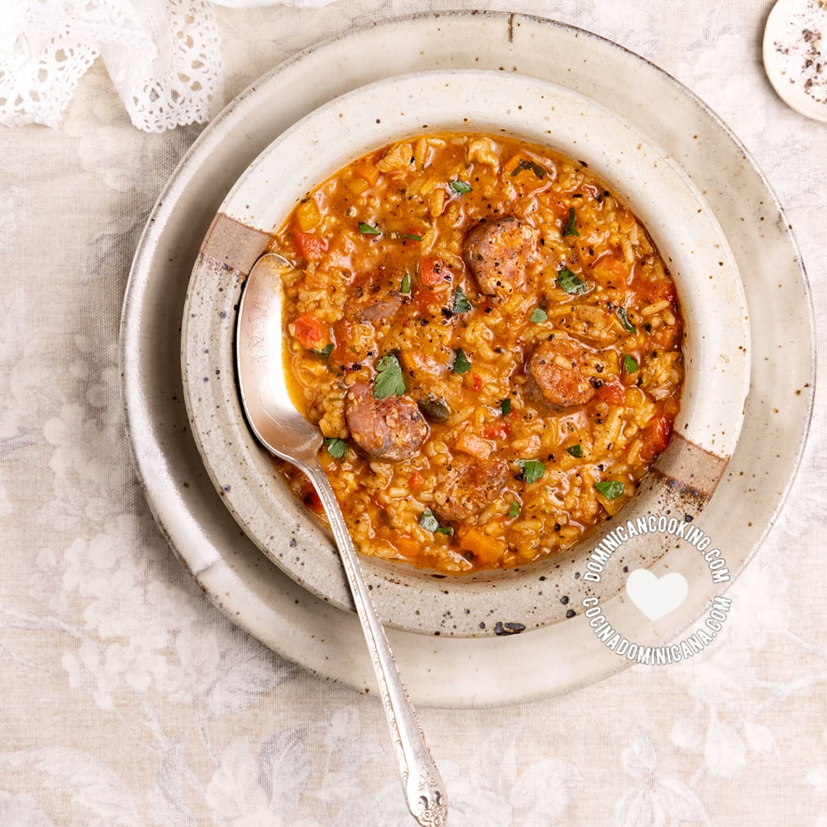 Image of [Recipe] Asopao de longaniza (Rice and Sausage Stew)