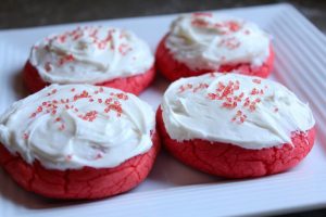 Image of Canada Day Red Velvet Iced Cookies
