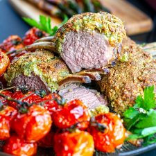 Image of Crusted Rack of Lamb With Roasted Tomatoes