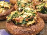 Healthy Spinach-Artichoke Stuffed Mushrooms