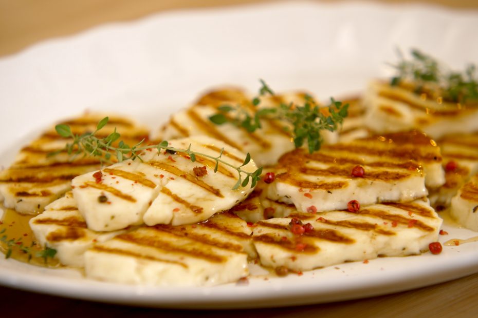 Image of Grilled Halloumi With Greek Honey