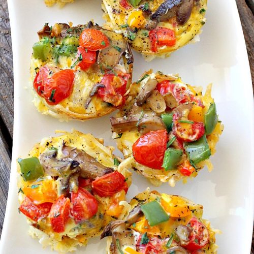 Image of Tomato Mushroom Breakfast Muffins