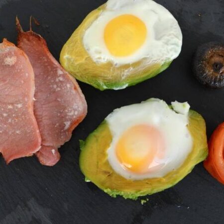 Image of Baked Eggs in Avocado