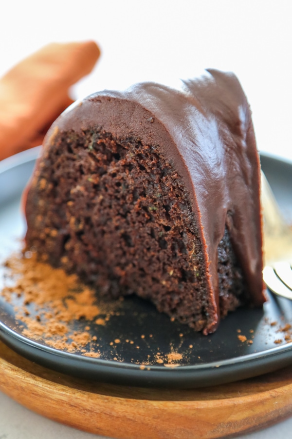 Image of Chocolate Zucchini Cake with Chocolate Glaze