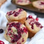 Image of Gluten-Free Vegan Banana Cranberry Jam Muffins