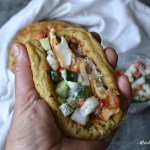 Image of Sourdough Naan Bread with Garlic and Cilantro, THM E