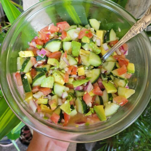Image of Salsa w/ Avocado, Cucumber, & Tomatoes