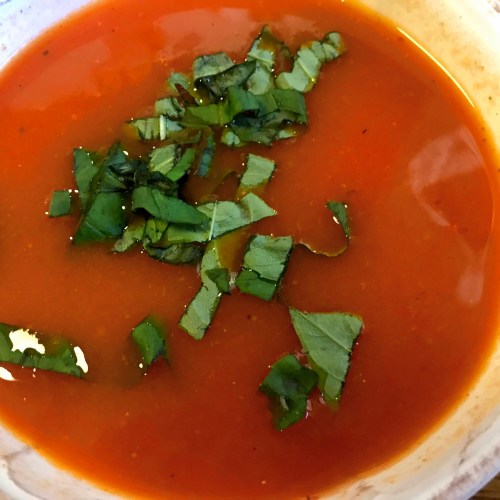 Creamy Tomato Soup with Basil