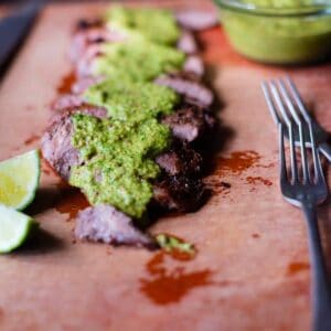 Image of Flank Steak With Chimichurri Sauce