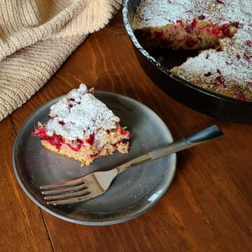 Image of Spiced Cranberry Skillet Cake