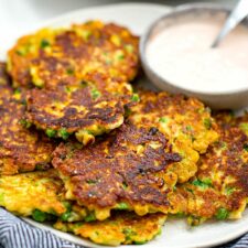 Image of Pea Corn & Halloumi Fritters