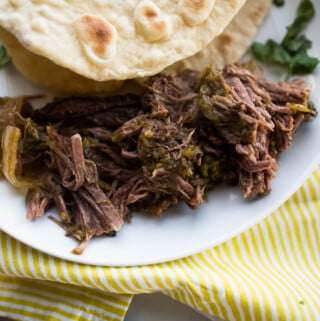 Image of Slow Cooker Green Chile Shredded Tacos