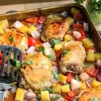 Image of Easy Sheet Pan Hawaiian Chicken Recipe