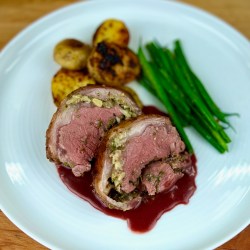 Rosemary & Roasted Garlic Lamb Loin