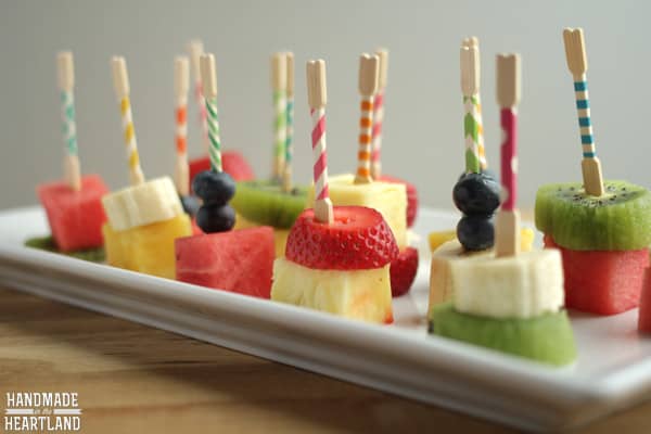 Image of Fruit Appetizers on a Toothpick