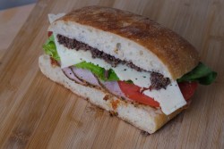 Smoked Turkey, Havarti, Sun Dried Tomato Pesto & Tapenade Ciabatta