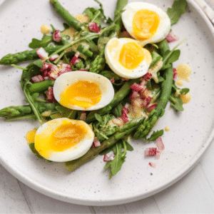 Asparagus, Egg and Rocket Salad
