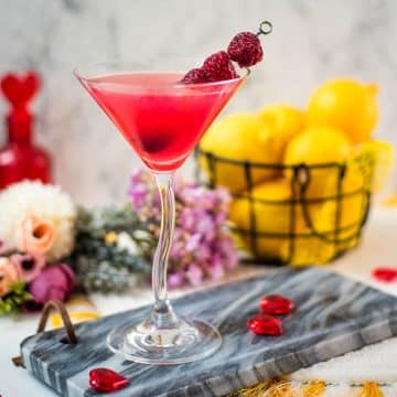 How to make a Raspberry Lemon Drop Martini