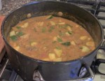 Spicy Peanut Stew with Ginger and Tomato