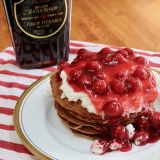 Easy Cherry Chocolate Pancakes