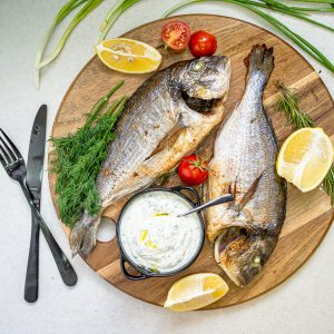 Baked Sea Bream With Woody Herbs & Lemon