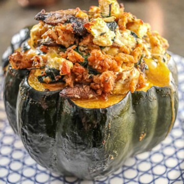 Image of Stuffed Acorn Squash - Chicken and Mushrooms