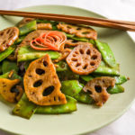 Image of Stir Fried Snow Peas and Lotus Root