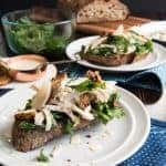 Leftover Chicken Caesar Salad Tartines