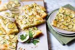 Zucchini Sheet Pan Pizza