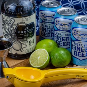 Image of The Keto Kraken Rum Cocktail AKA Dark & Stormy