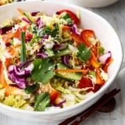 Image of Tangy Ginger-Almond Asian Slaw
