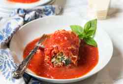 Ricotta & Spinach Lasagna Roll Ups