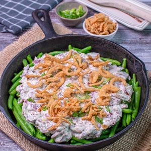 Cream Chipped Beef Green Bean Casserole