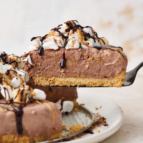 Image of Peanut Butter S’mores Ice Cream Cake