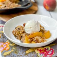 Image of Easy Skillet Peach Crisp
