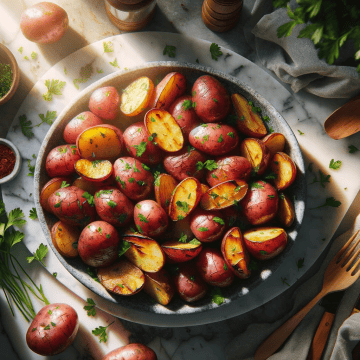 Image of Savory Roasted Red Potatoes Recipe for Thanksgiving