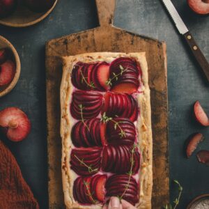 Puff Pastry Plum Tart