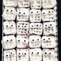 Waffle Pretzel Mummies