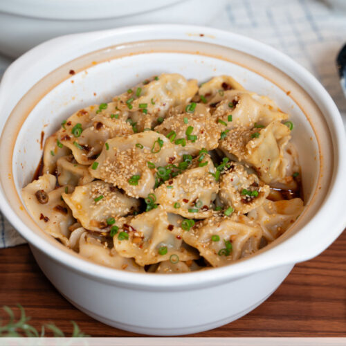 Spicy Dumplings in Chilli Oil