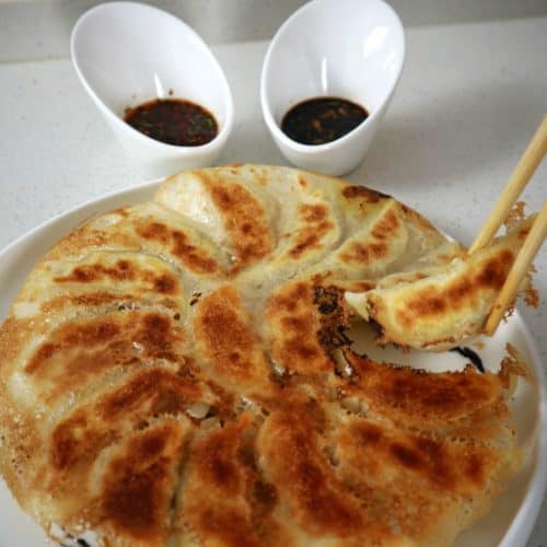 Image of Pork Dumplings with a Crispy Skirt