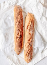 Easy overnight baguettes